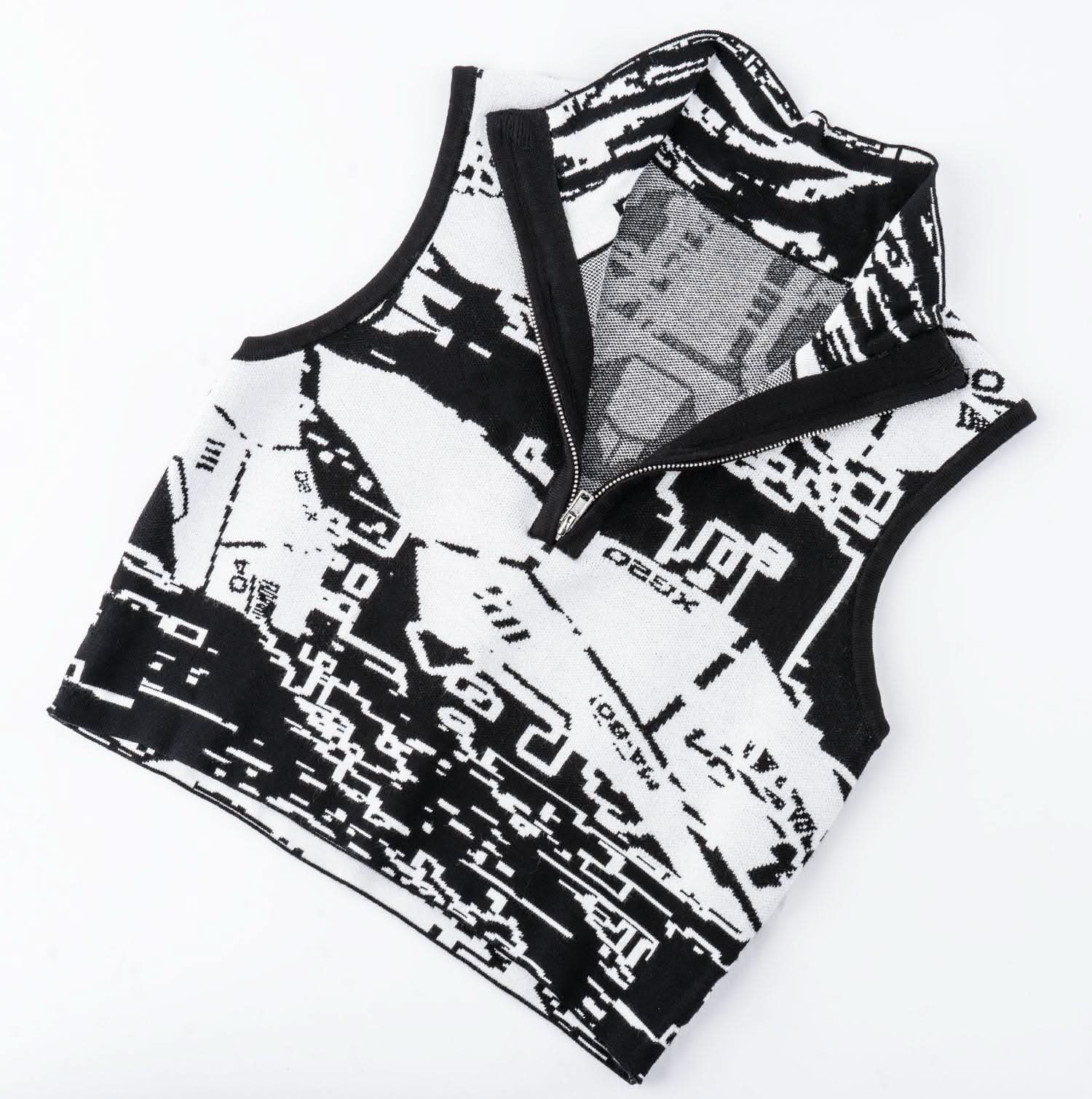 MEKA HYPRKNIT CROP TOP ( White )