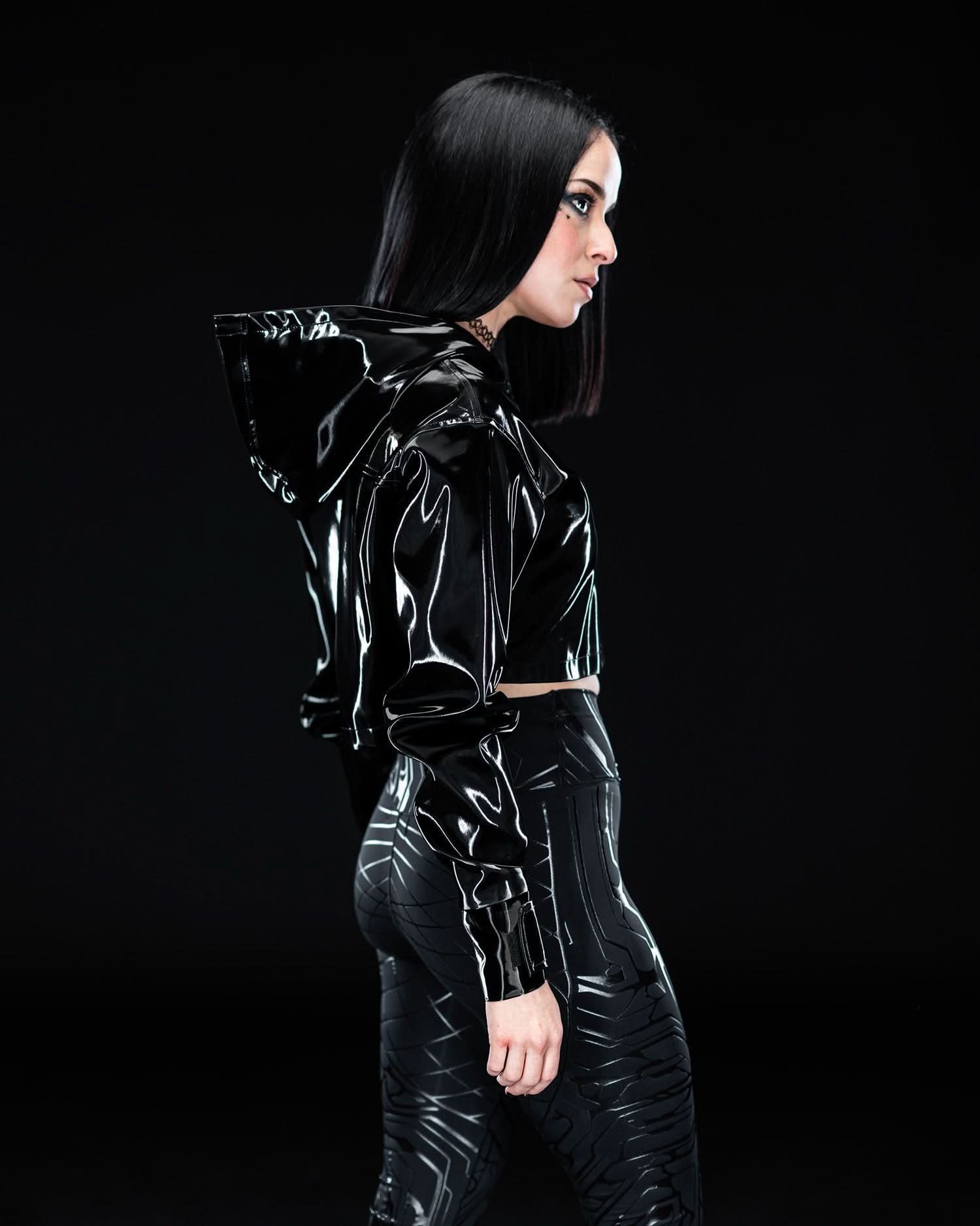 CVRSD Gloss crop zip up