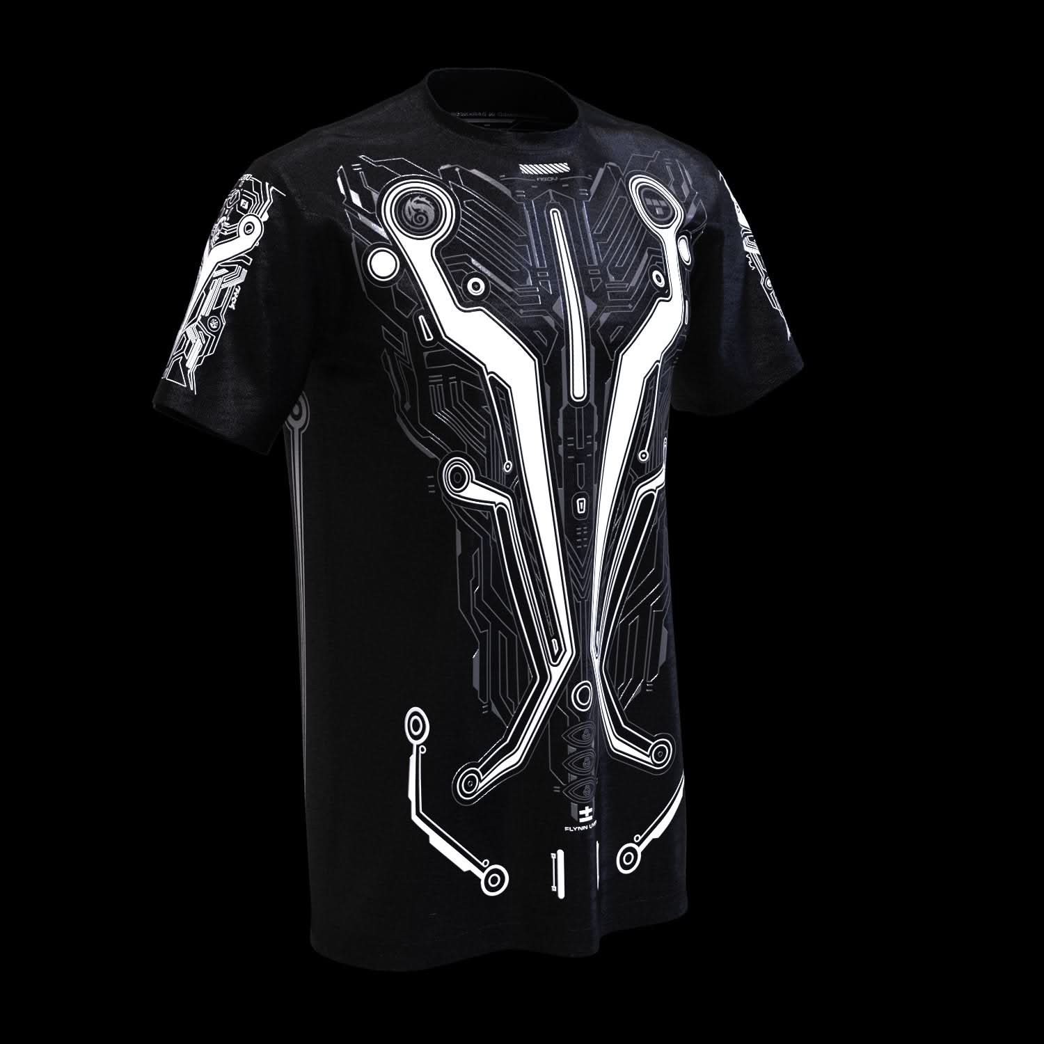 TRON White ( UV + GLOW Blue )