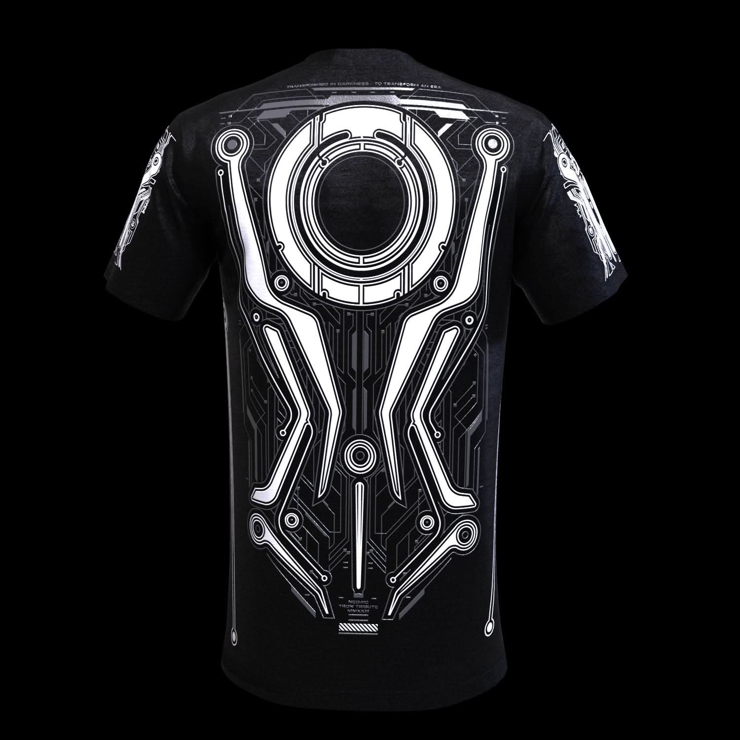 TRON White ( UV + GLOW Blue )