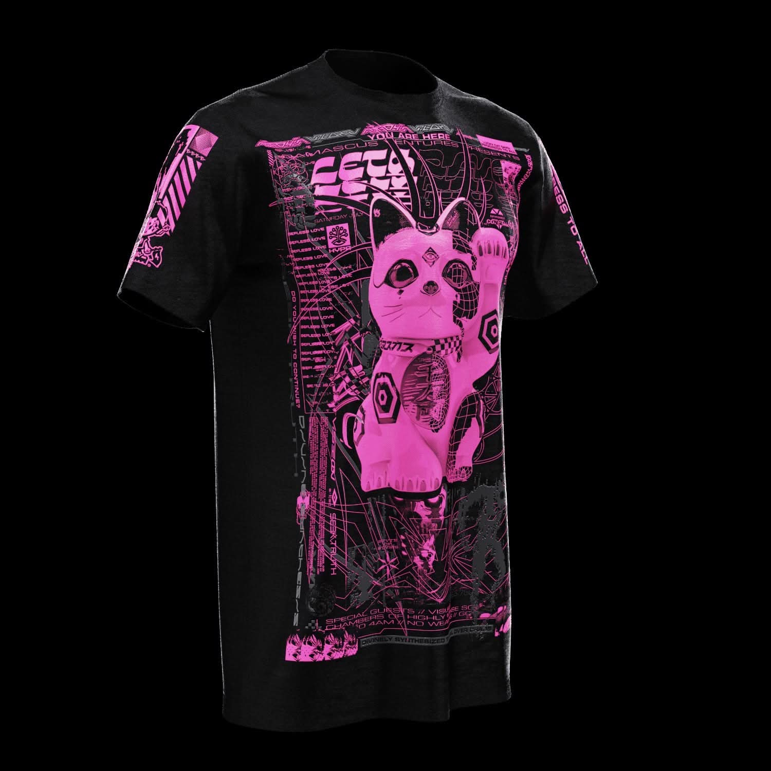 Lucky Cat ( UV Pink )