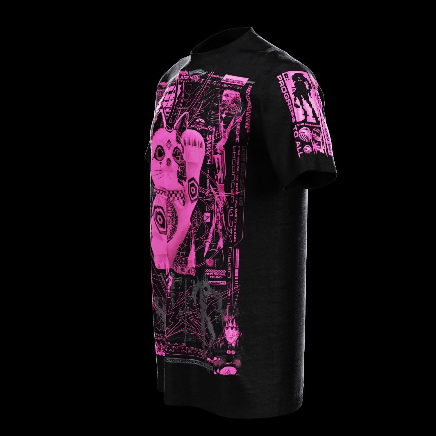 Lucky Cat ( UV Pink )