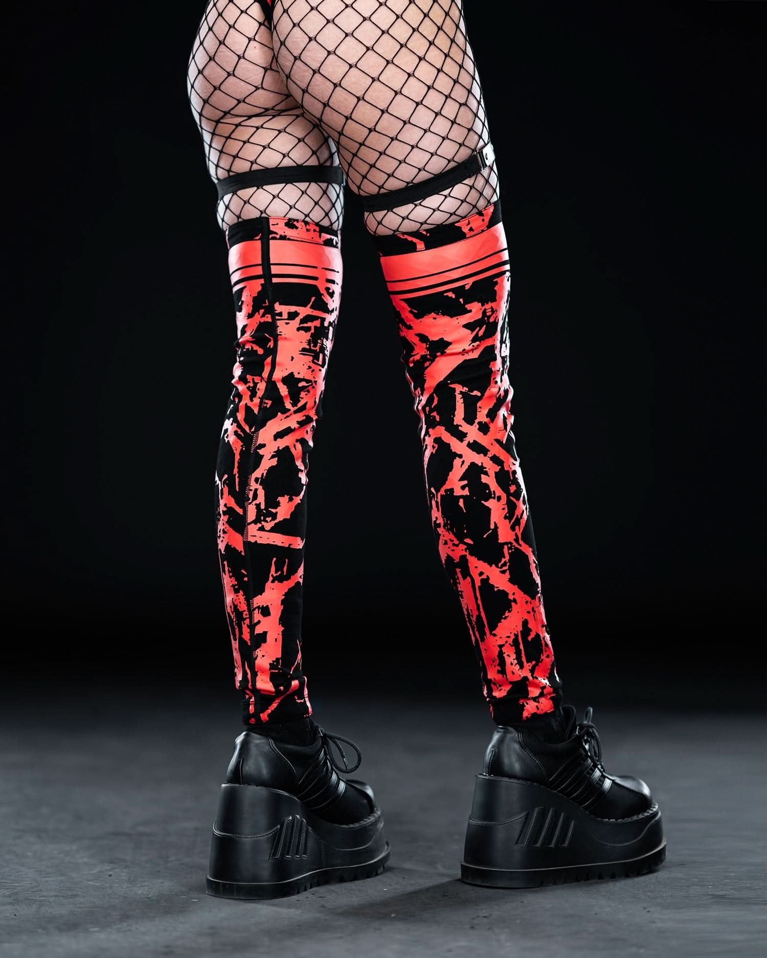 SPIKEZ THIGH-HIGHS ( Red )
