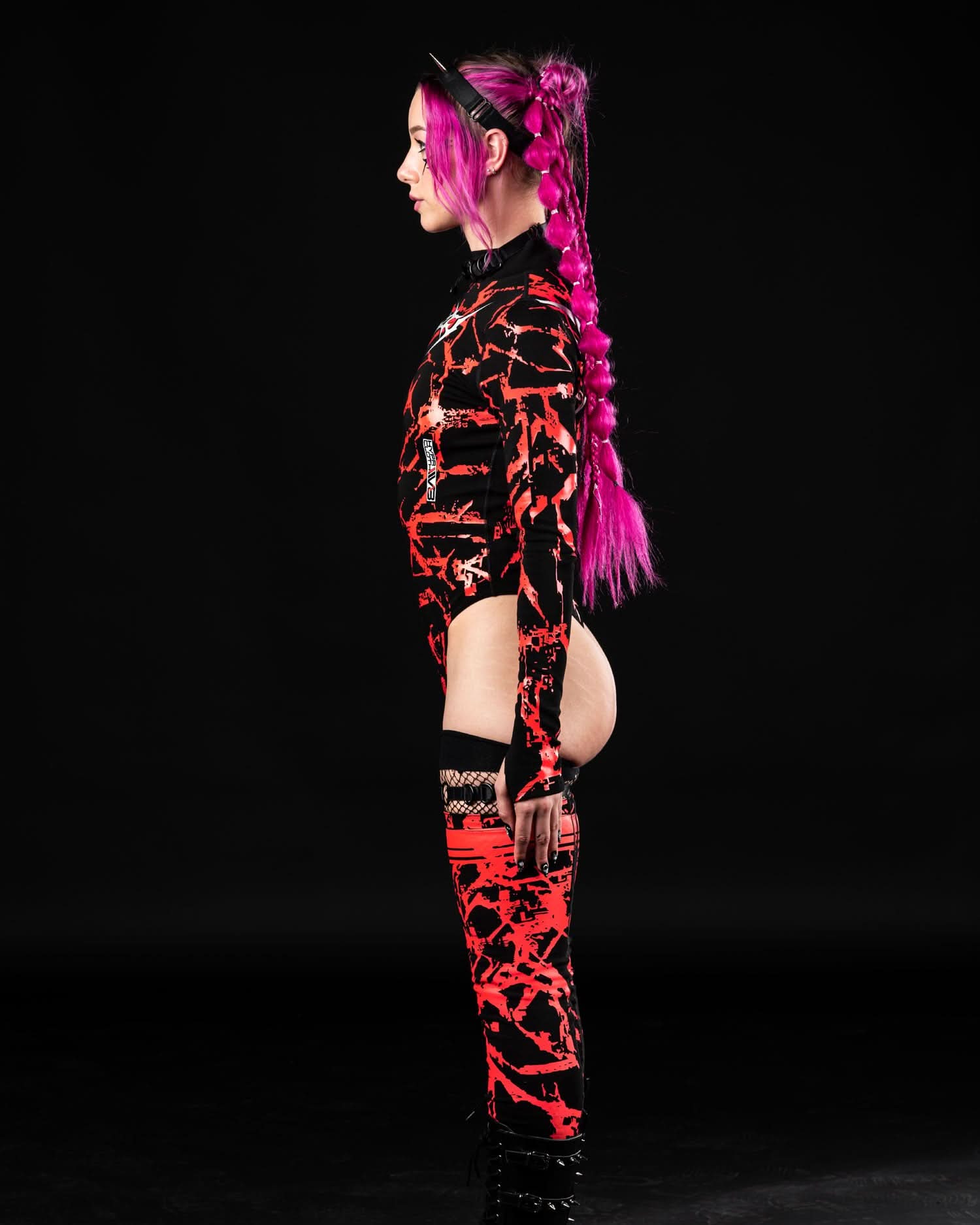 AP3X-7 SPIKEZ Bodysuit ( Red )