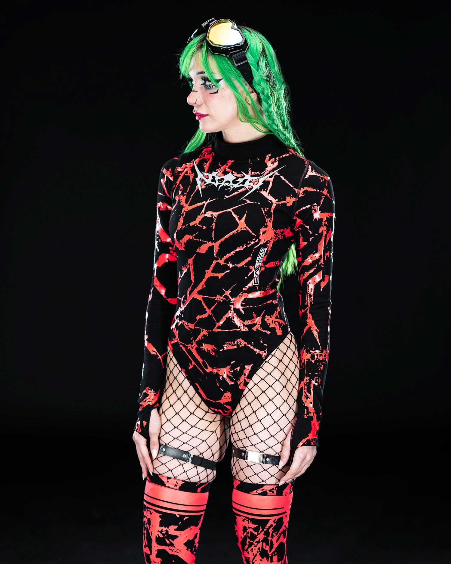 AP3X-7 SPIKEZ Bodysuit ( Red )