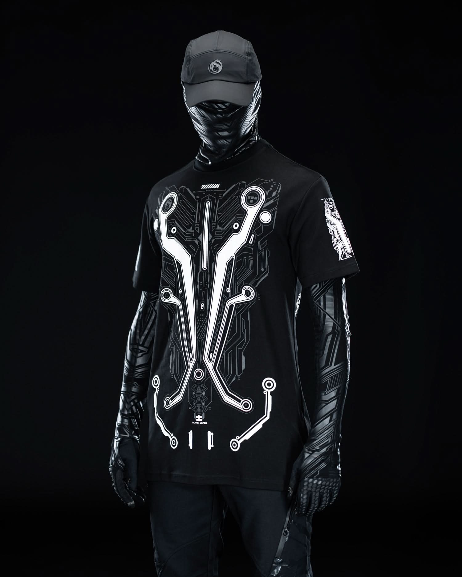 TRON White ( UV + GLOW Blue )