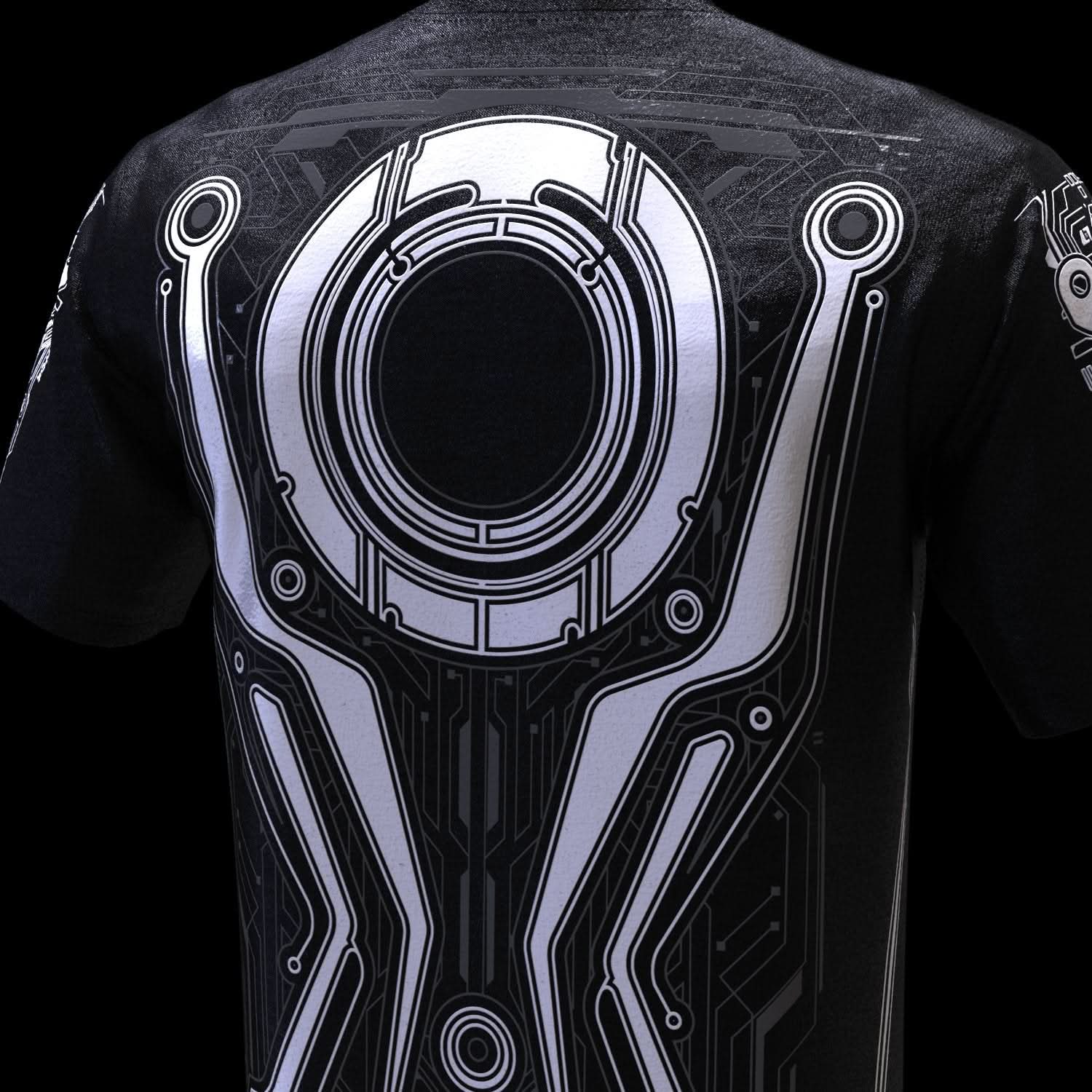 TRON White ( UV + GLOW Blue )
