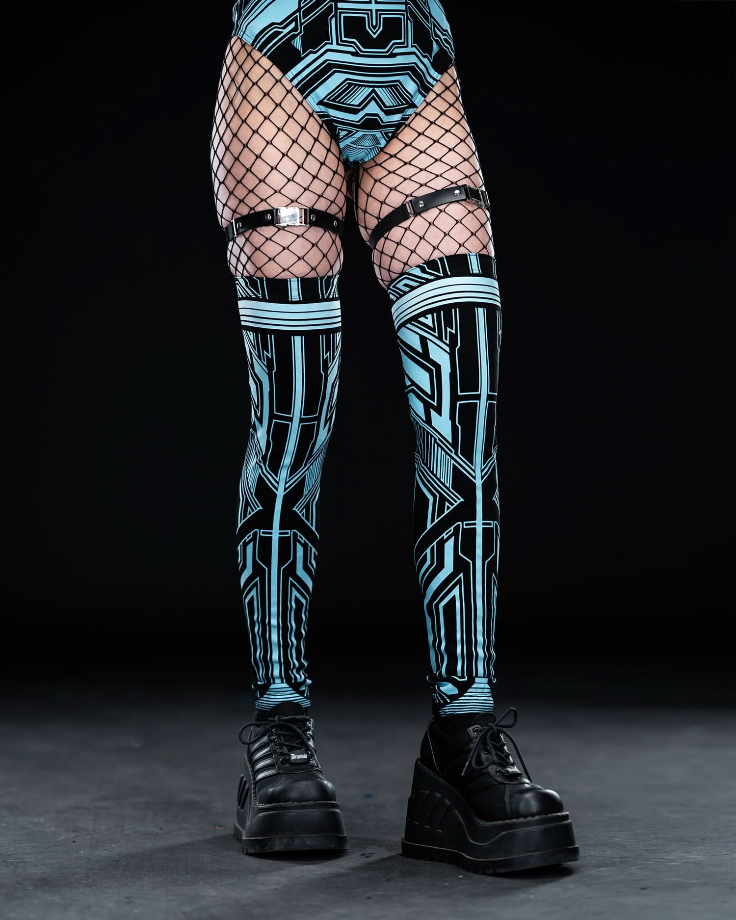 ZYPHR 2 THIGH-HIGHS ( ICE BLUE )