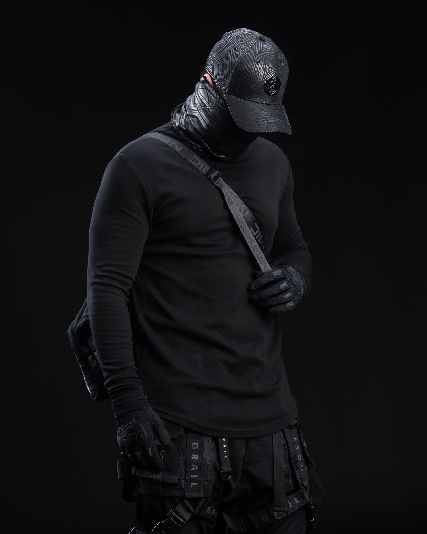 ZYPHR 3 WHITE CYBERPUNK TECHWEAR ZIP UP JACKET