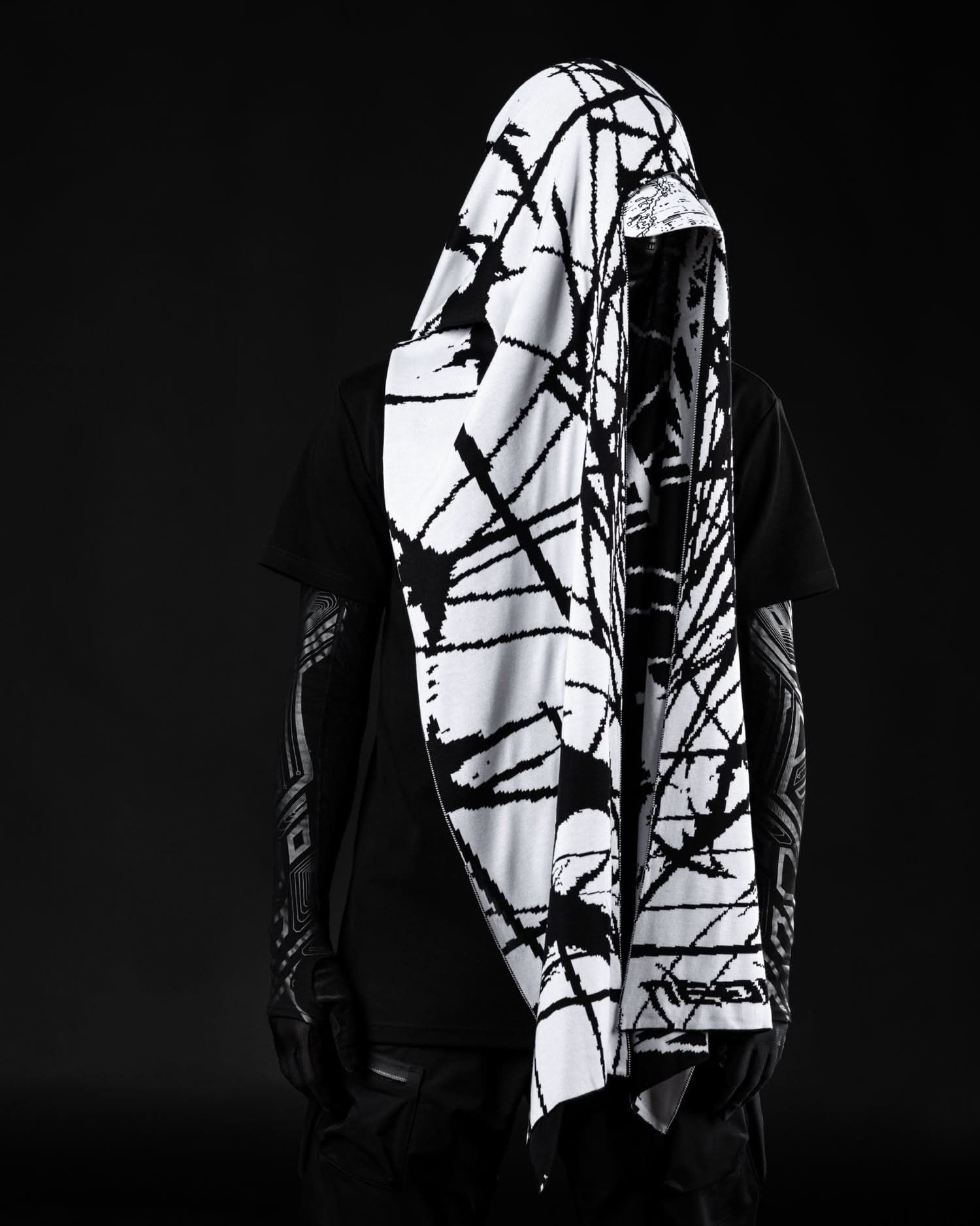 SPIKEZ ORGANIC BAMBOO CYBERPUNK HYPERSHAWL spikez-organic-bamboo-cyberpunk-hypershawl