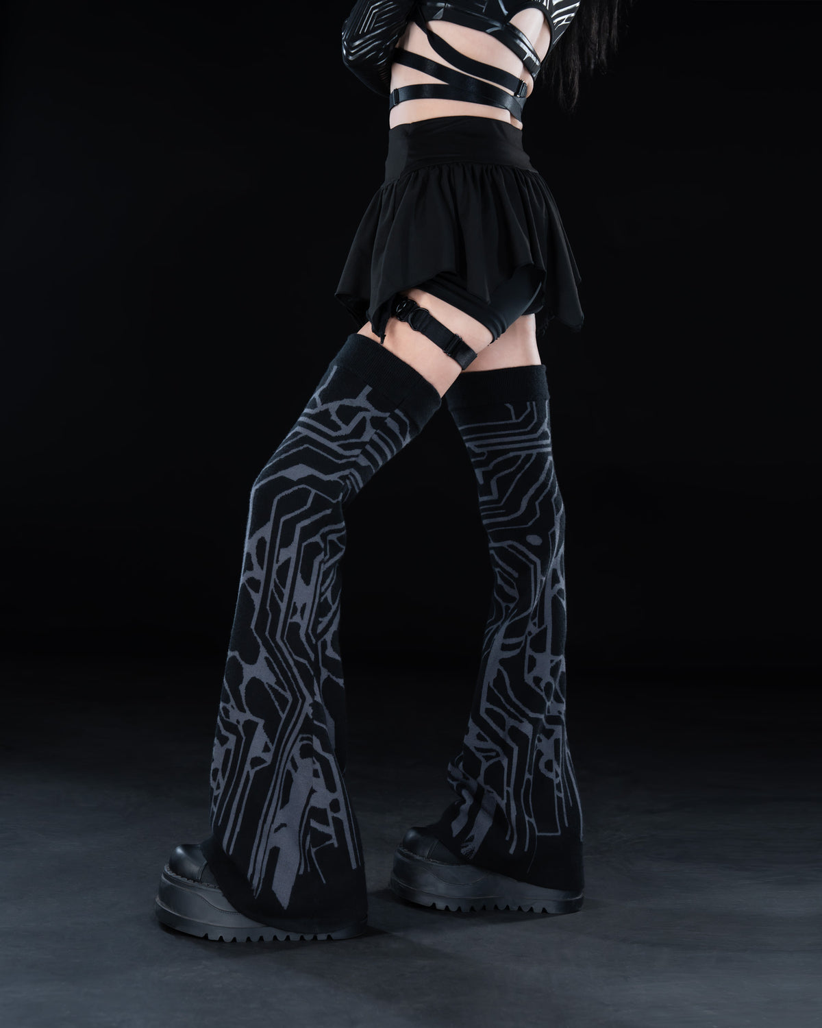 FUTURE BLACK LEG WARMERS