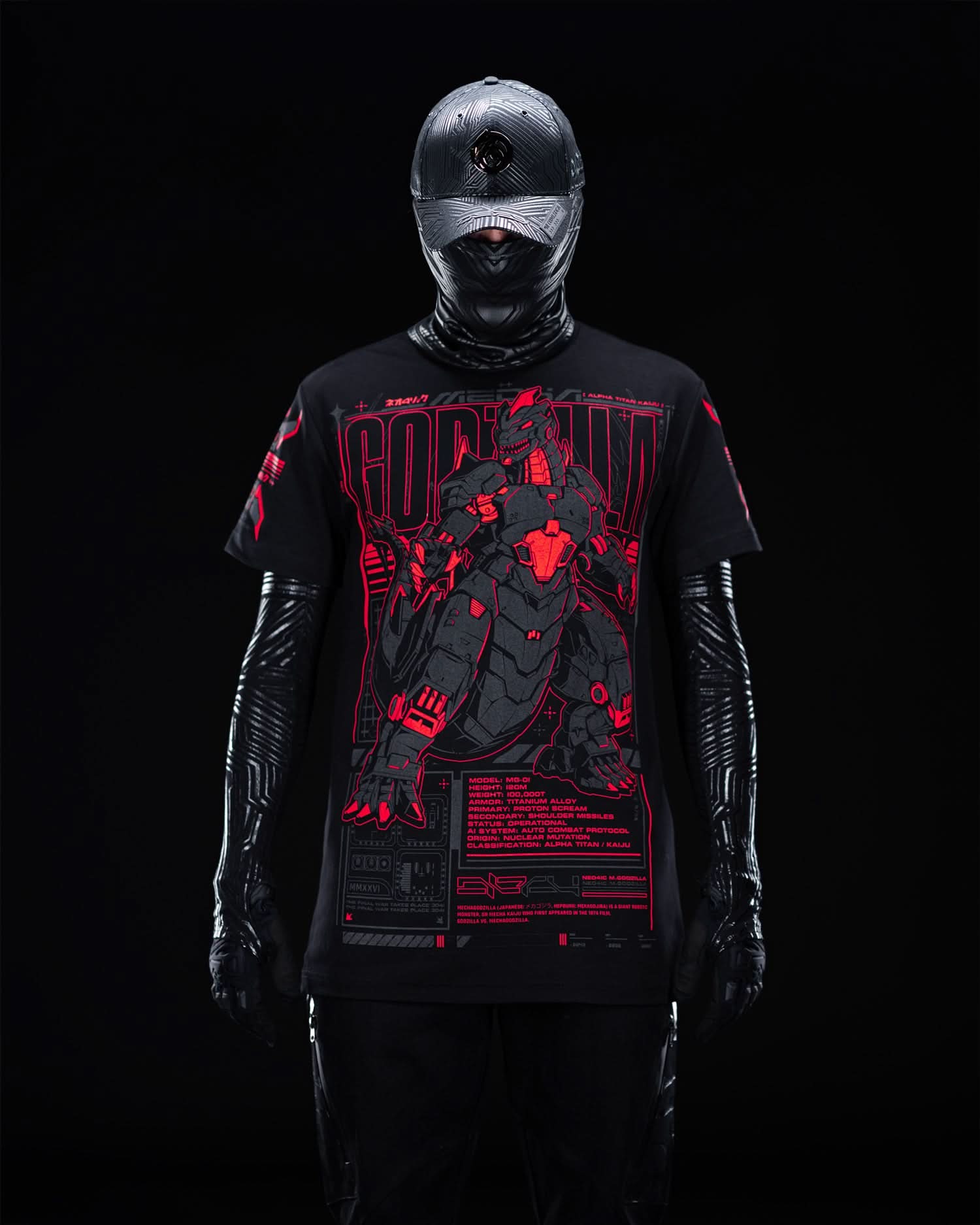MECHA GODZILLA SHIRT ( RED )