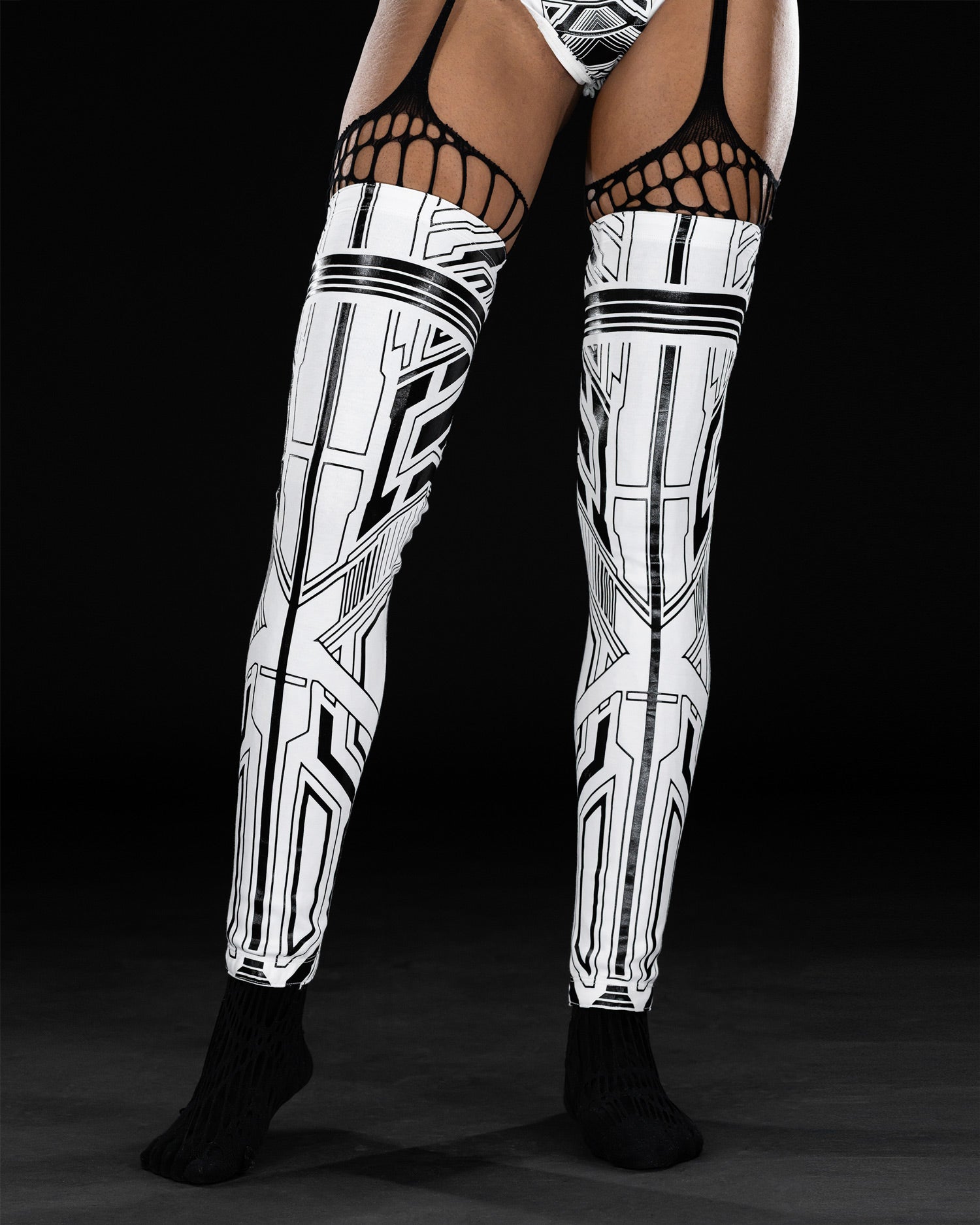 ZYPHR WHITE THIGH HIGHS 2.0
