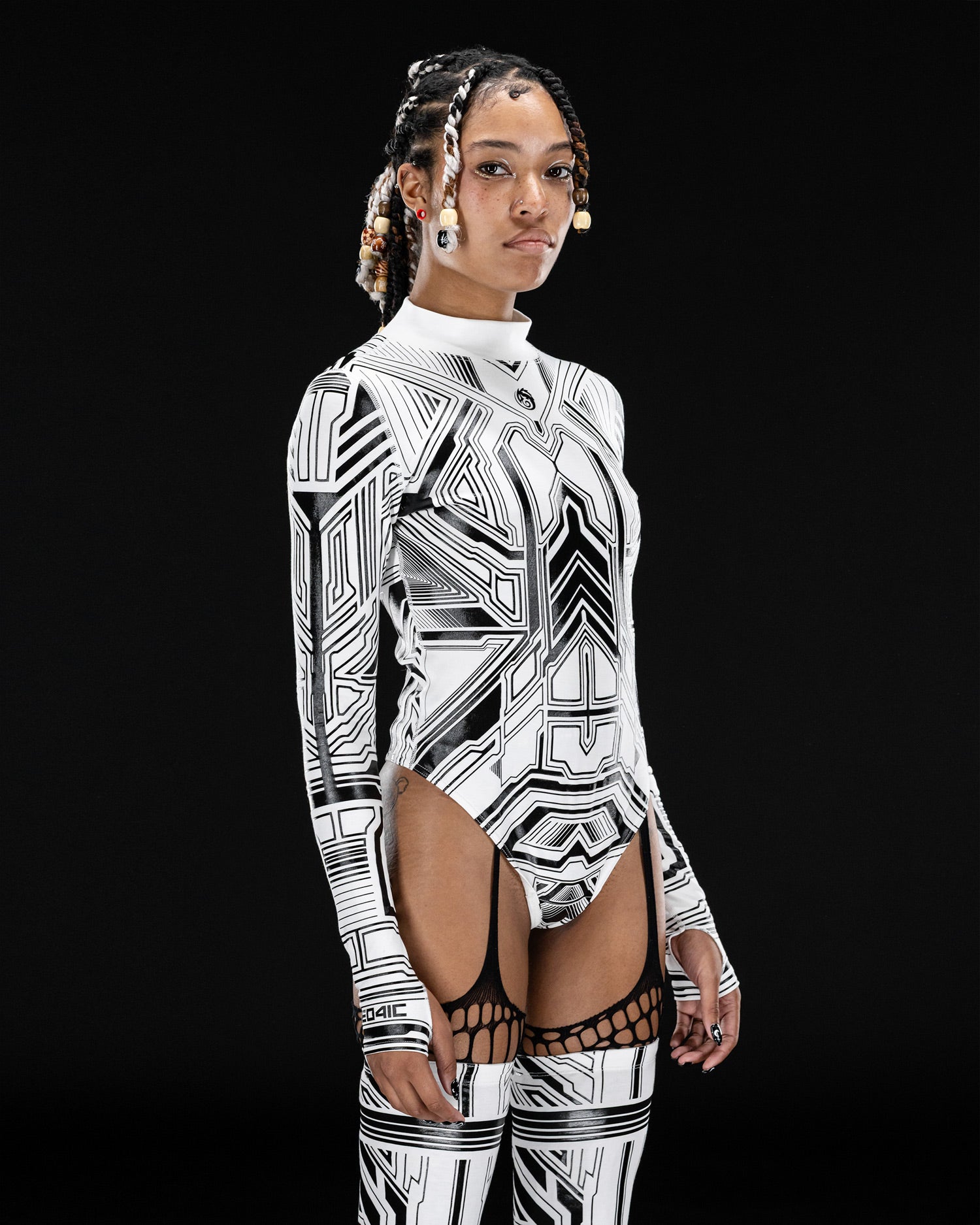 WHITE ZYPHR Bodysuit