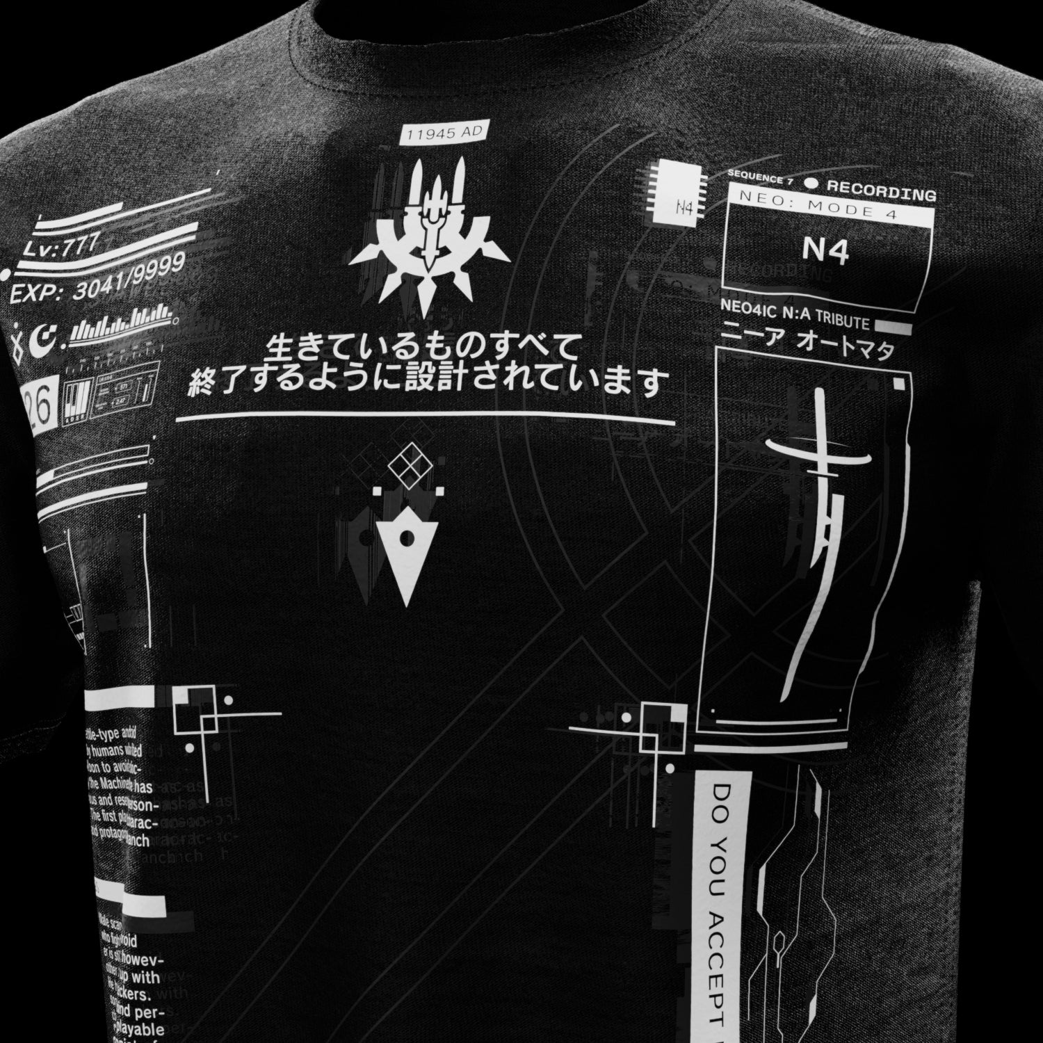 Neo4ic NR:Automata Darkwear Shirt X-Small